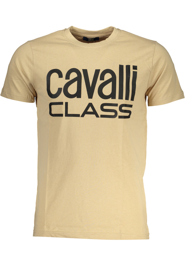 T-SHIRT DE MANGA CURTA HOMEM CLASSE CAVALLI BEGE