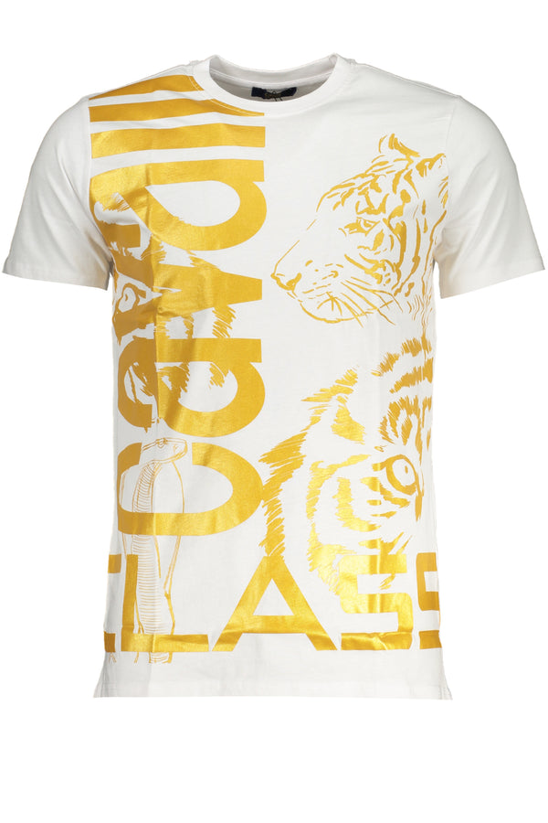 CAMISETA DE MANGA CURTA MASCULINA CAVALLI CLASS BRANCA