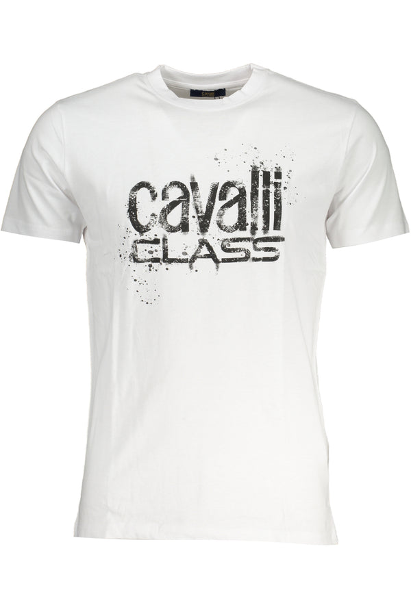 CAMISETA DE MANGA CURTA MASCULINA CAVALLI CLASS BRANCA