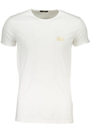MEN'S WHITE CAVALLI CLASS SHORT SLEEVE T-SHIRT