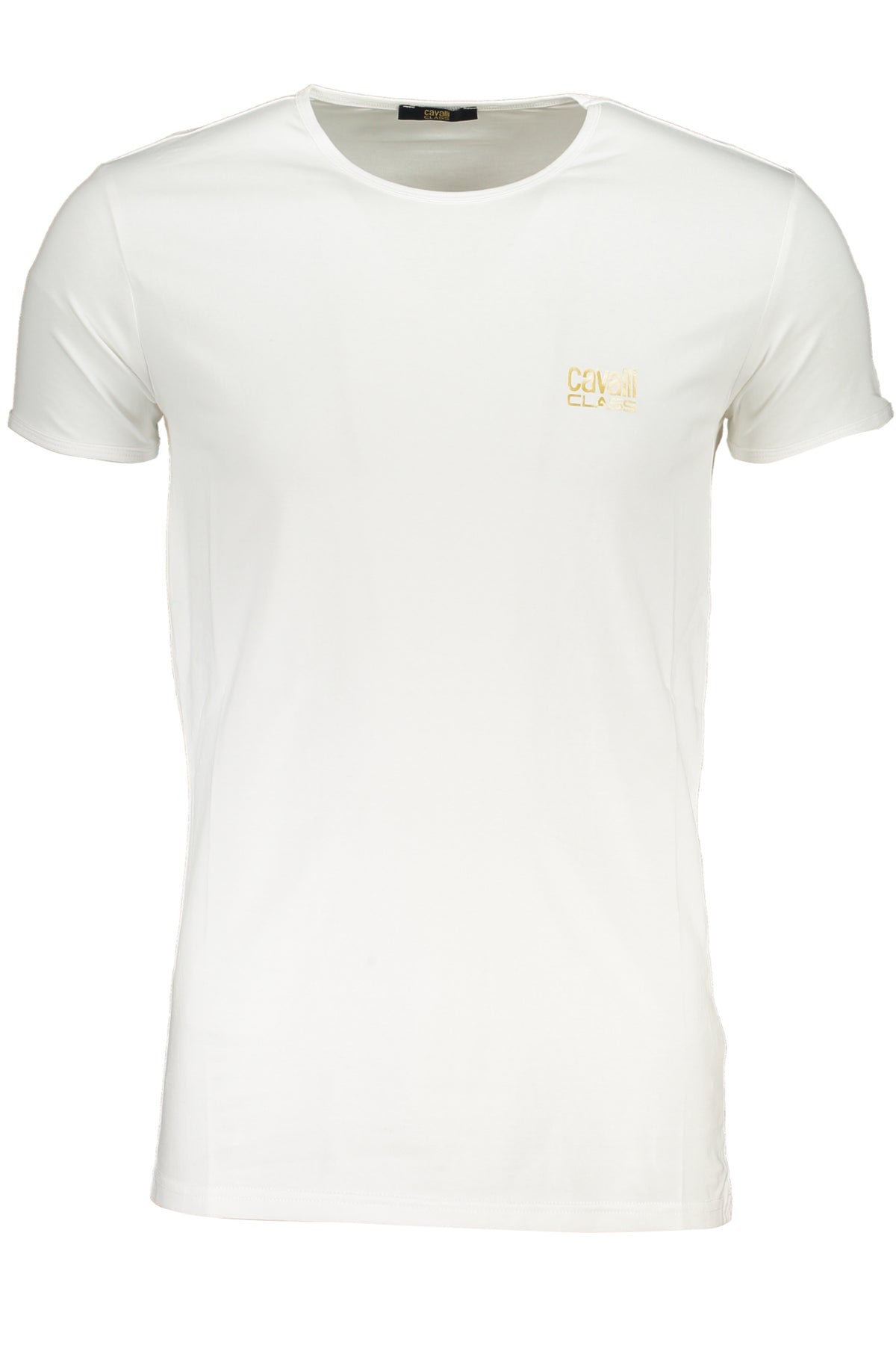 MEN'S WHITE CAVALLI CLASS SHORT SLEEVE T-SHIRT