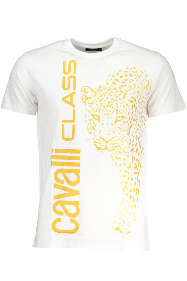 CAMISETA DE MANGA CURTA MASCULINA CAVALLI CLASS BRANCA