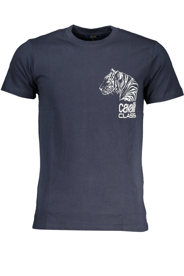 T-SHIRT DE MANGA CURTA HOMEM CAVALLI CLASS AZUL