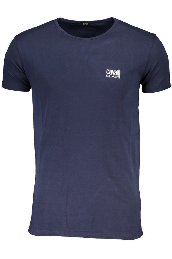 T-SHIRT DE MANGA CURTA HOMEM CAVALLI CLASS AZUL