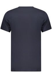 T-SHIRT EM ALGODÃO CAVALLI CLASS HOMEM AZUL