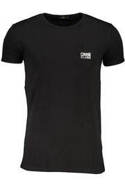 MEN'S BLACK ROBERTO CAVALLI CLASS SHORT-SLEEVED T-SHIRT