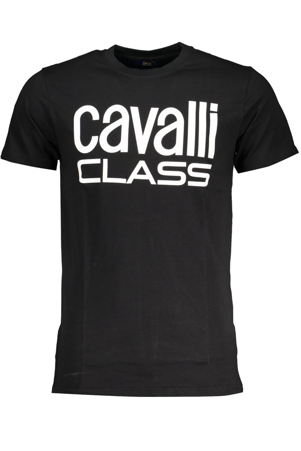 T-SHIRT DE MANGA CURTA MASCULINA DA CLASSE CAVALLI PRETA
