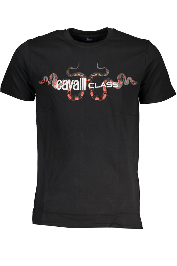T-SHIRT DE MANGA CURTA MASCULINA DA CLASSE CAVALLI PRETA