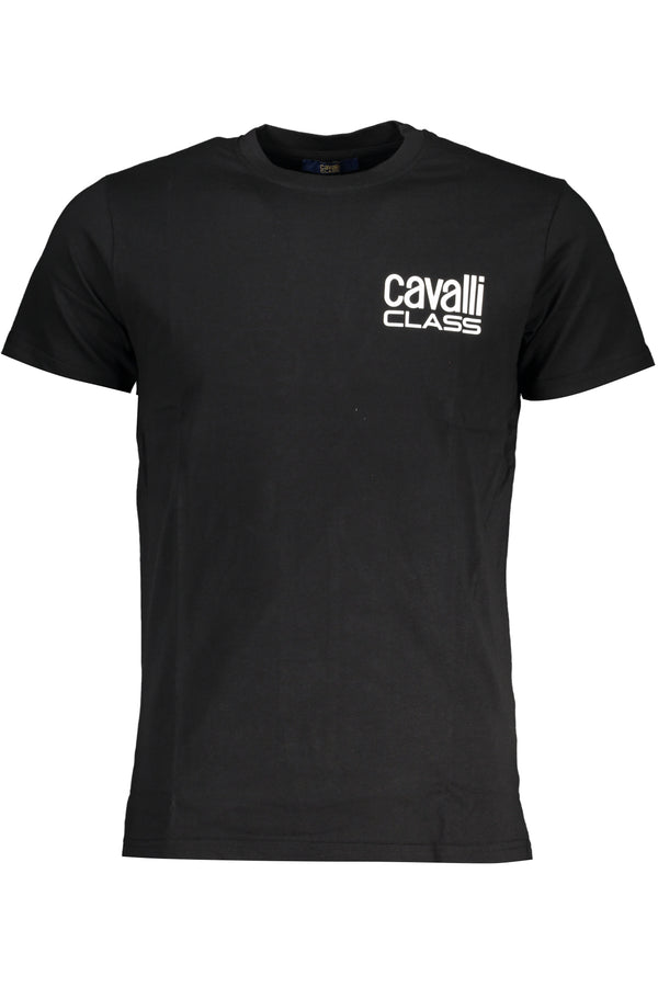 T-SHIRT DE MANGA CURTA MASCULINA DA CLASSE CAVALLI PRETA