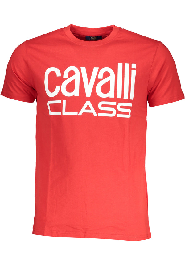 T-SHIRT DE MANGA CURTA HOMEM CLASSE CAVALLI VERMELHA