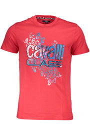 MEN'S CLASS CAVALLI SHORT SLEEVE T-SHIRT RED