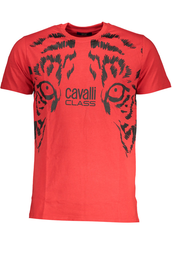 T-SHIRT DE MANGA CURTA HOMEM CLASSE CAVALLI VERMELHA