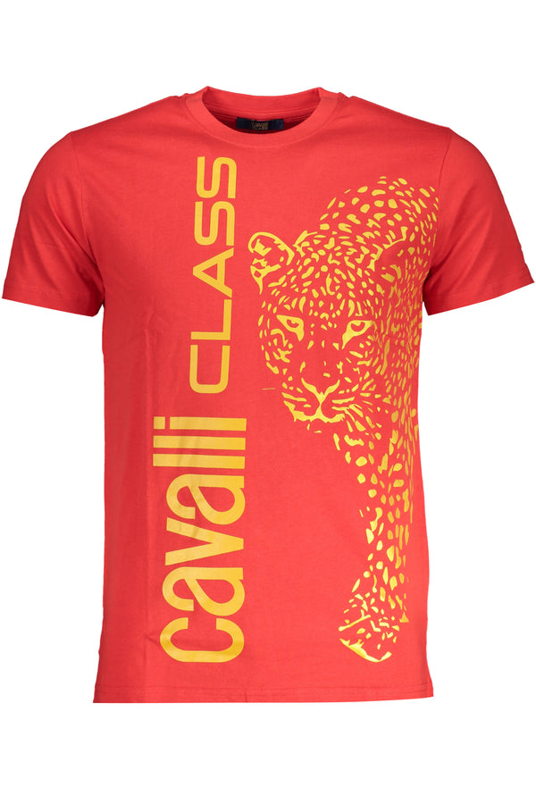 T-SHIRT DE MANGA CURTA HOMEM CLASSE CAVALLI VERMELHA