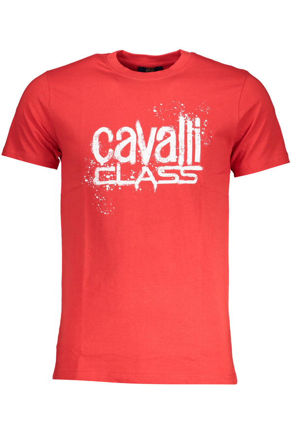 T-SHIRT DE MANGA CURTA HOMEM CLASSE CAVALLI VERMELHA