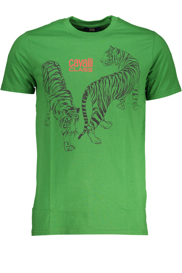 T-SHIRT DE MANGA CURTA HOMEM VERDE CLASSE CAVALLI