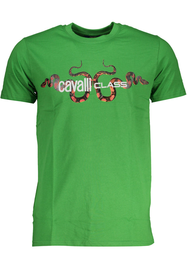 T-SHIRT DE MANGA CURTA HOMEM VERDE CLASSE CAVALLI