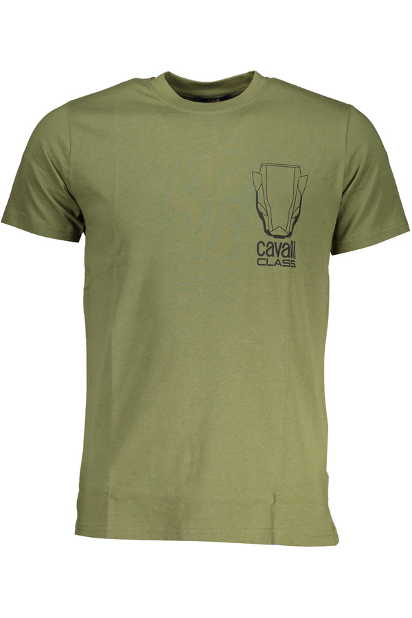 T-SHIRT DE MANGA CURTA HOMEM VERDE CLASSE CAVALLI