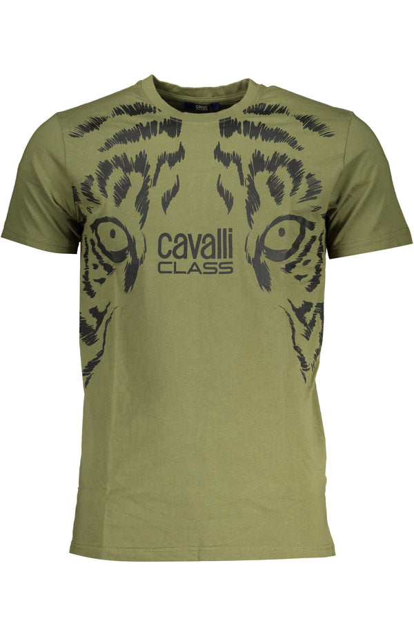 T-SHIRT DE MANGA CURTA HOMEM VERDE CLASSE CAVALLI