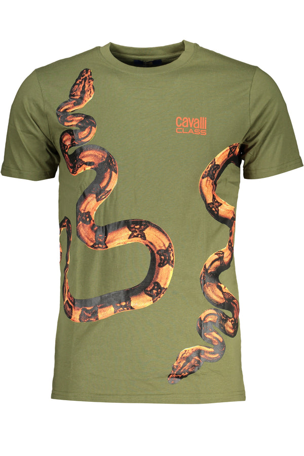 T-SHIRT DE MANGA CURTA HOMEM VERDE CLASSE CAVALLI