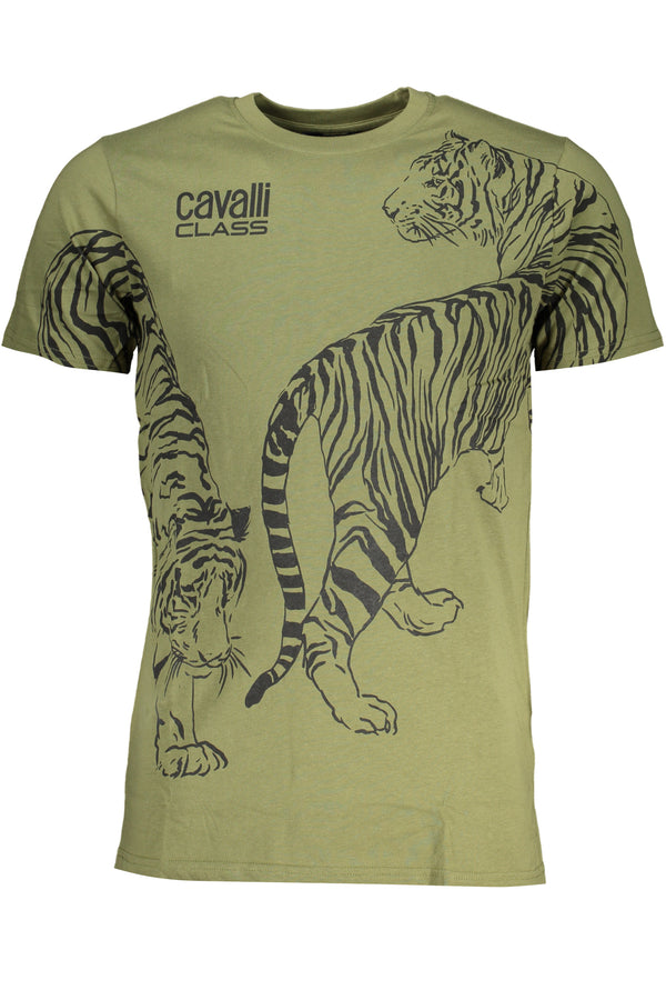 T-SHIRT DE MANGA CURTA HOMEM VERDE CLASSE CAVALLI