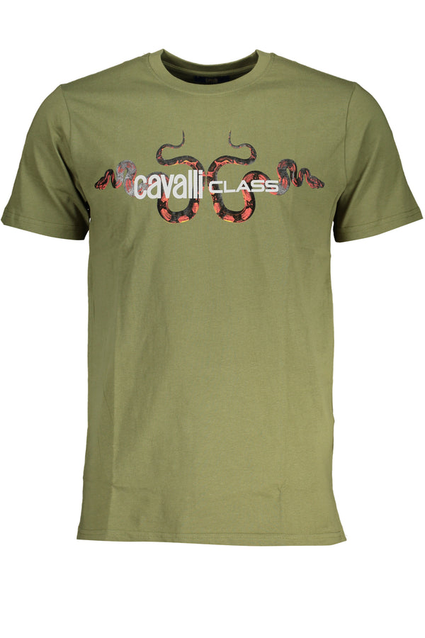 T-SHIRT DE MANGA CURTA HOMEM VERDE CLASSE CAVALLI