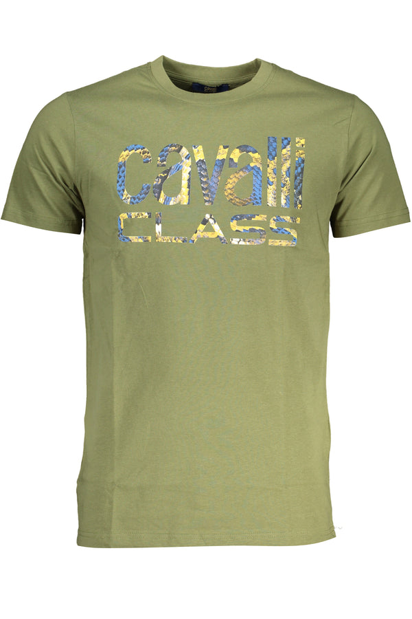 T-SHIRT DE MANGA CURTA HOMEM VERDE CLASSE CAVALLI