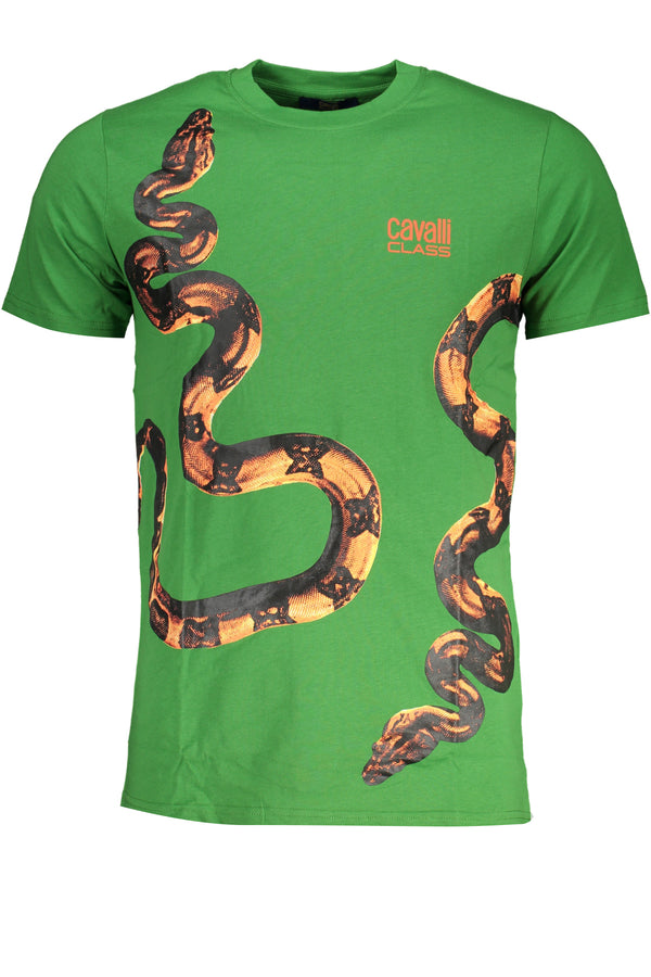 T-SHIRT DE MANGA CURTA HOMEM VERDE CLASSE CAVALLI