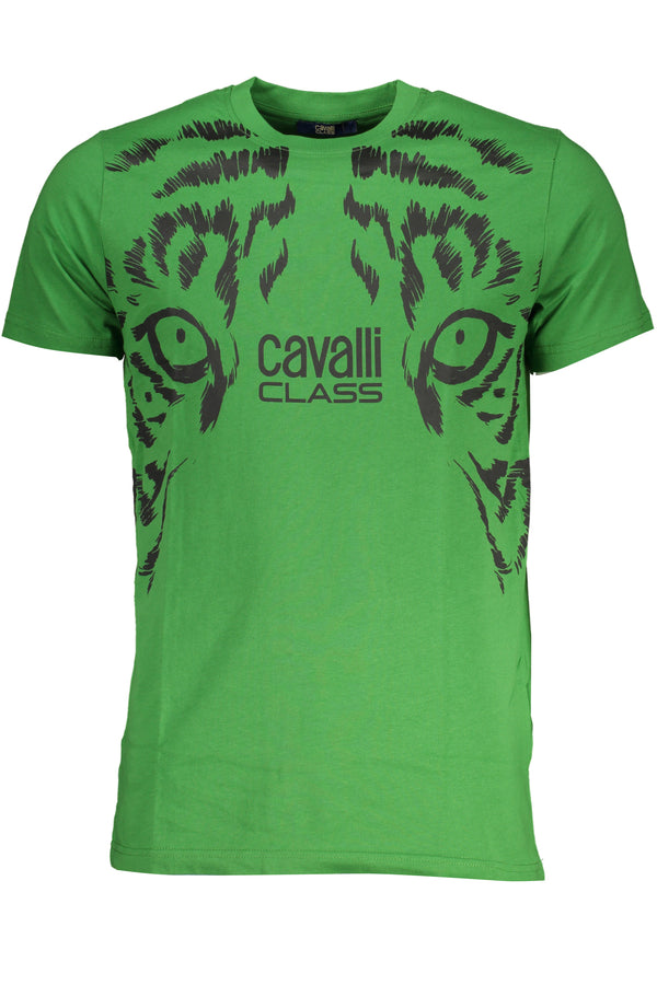 T-SHIRT DE MANGA CURTA HOMEM VERDE CLASSE CAVALLI