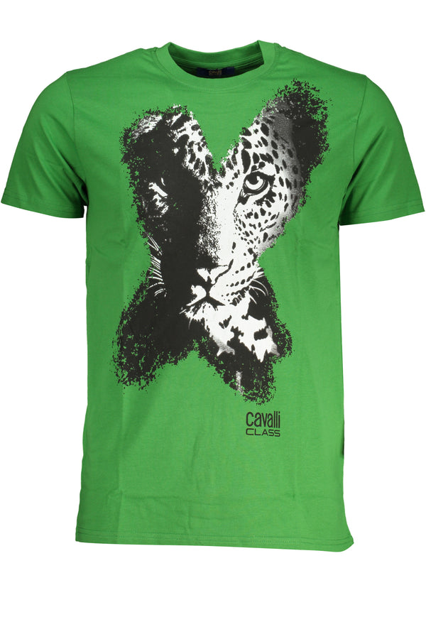 T-SHIRT DE MANGA CURTA HOMEM VERDE CLASSE CAVALLI