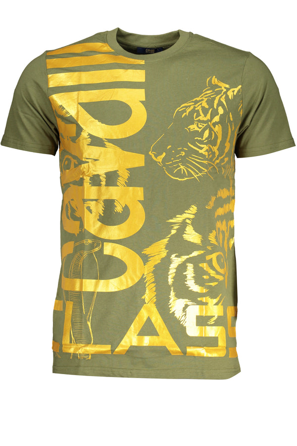 T-SHIRT DE MANGA CURTA HOMEM VERDE CLASSE CAVALLI
