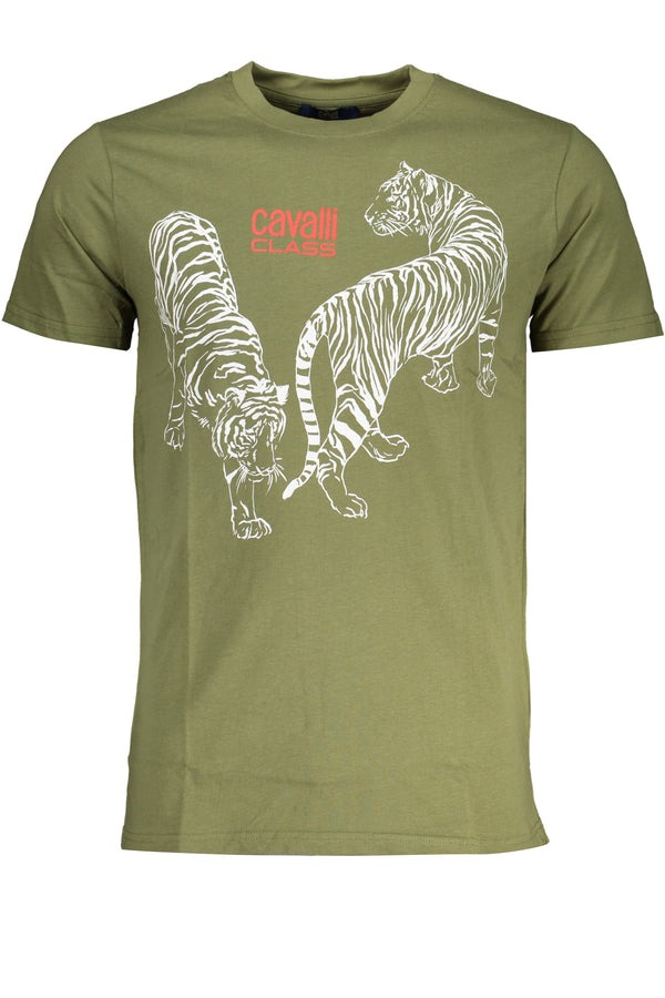 T-SHIRT DE MANGA CURTA HOMEM VERDE CLASSE CAVALLI