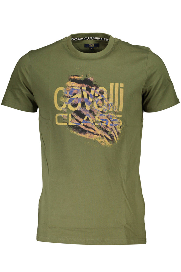 T-SHIRT CLASSE CAVALLI MANGA CURTA HOMEM VERDE