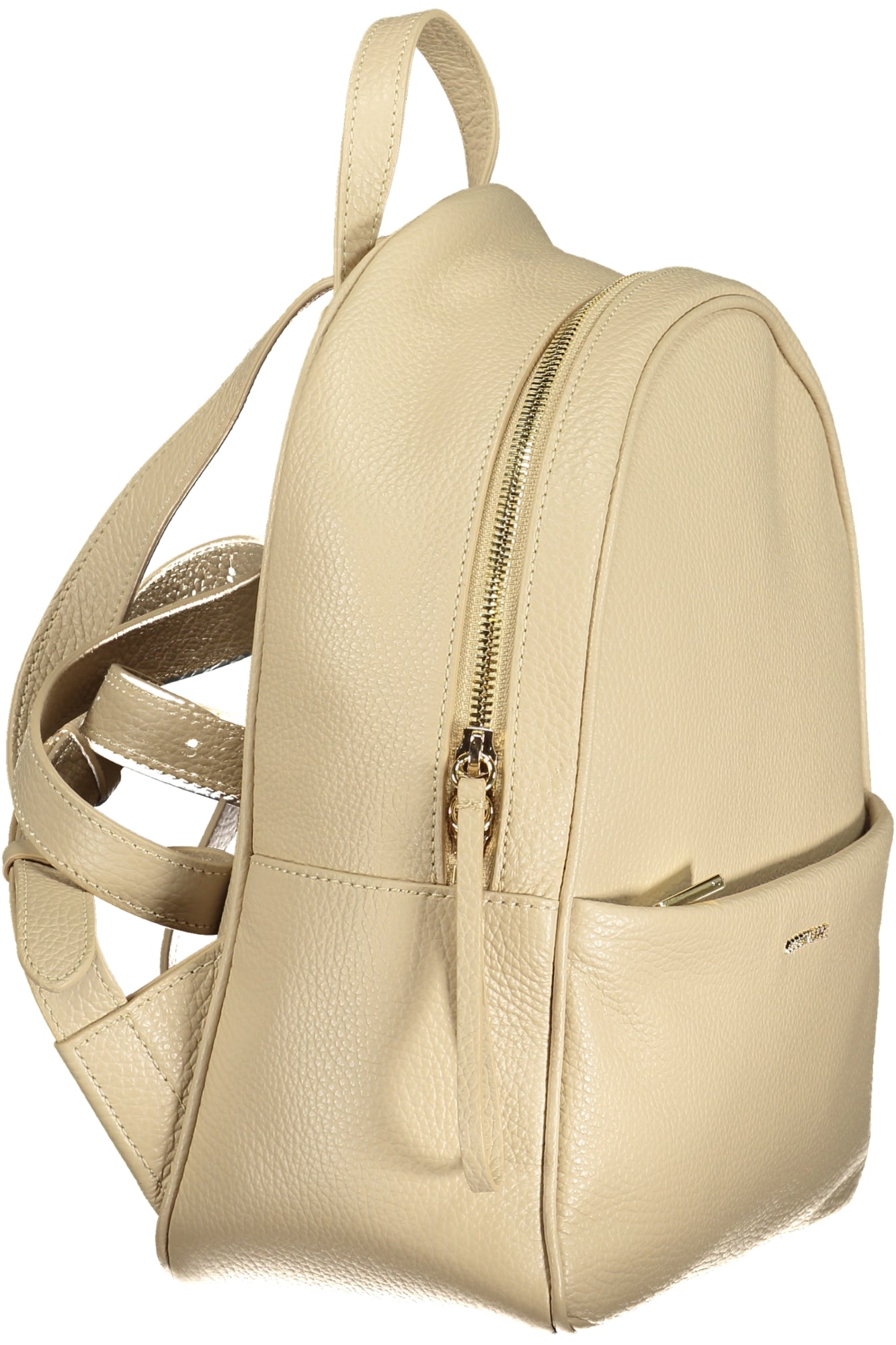 MOCHILA EM COURO COCCINELLE MULHER BEGE