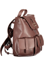 MOCHILA EM COURO COCCINELLE MULHER CASTANHA