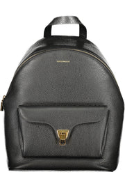 MOCHILA EM COURO COCCINELLE MULHER PRETA