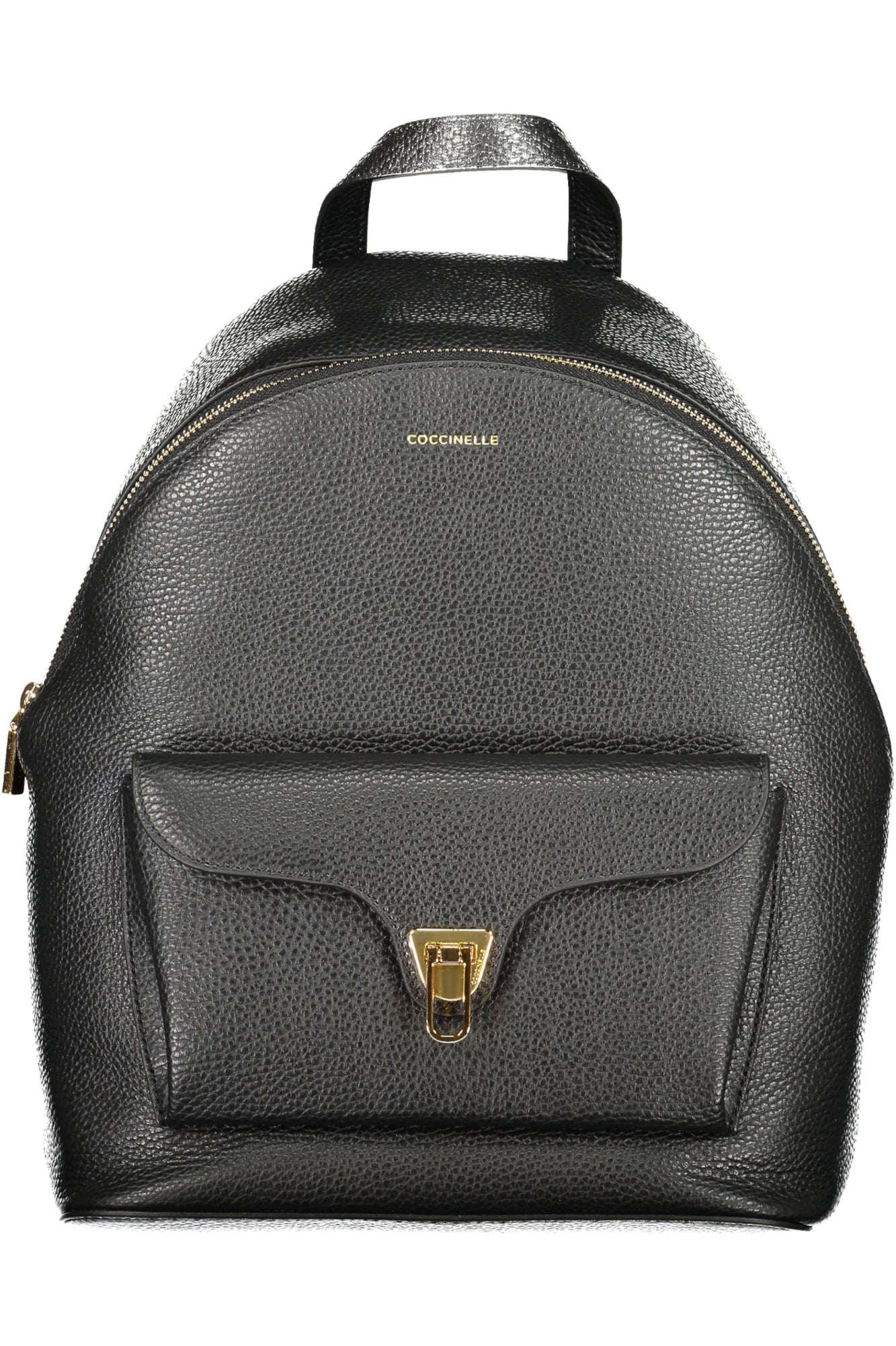 MOCHILA EM COURO COCCINELLE MULHER PRETA