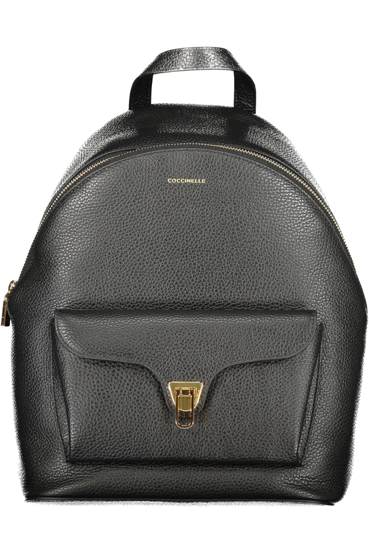 MOCHILA EM COURO COCCINELLE MULHER PRETA