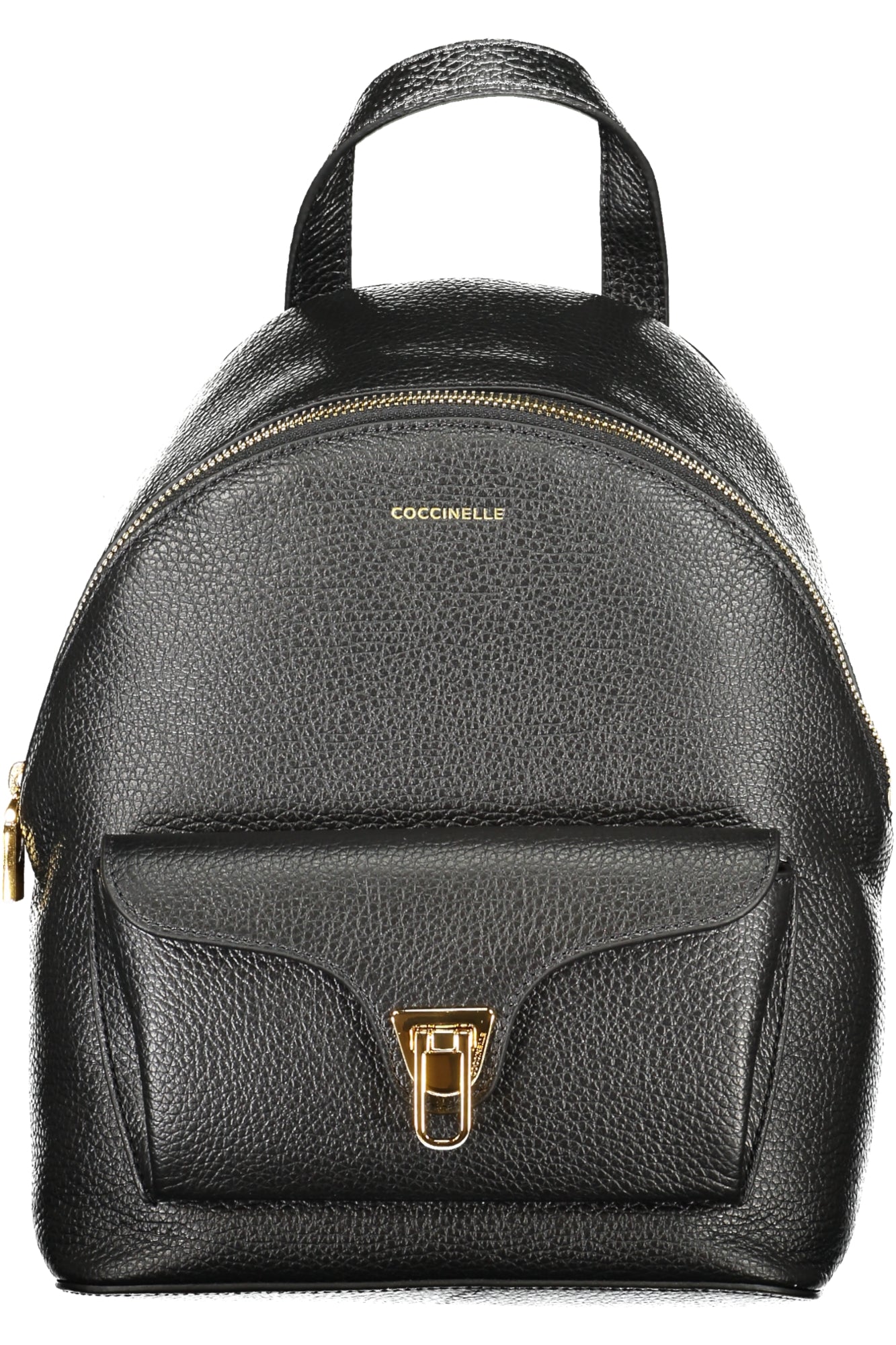 MOCHILA EM COURO COCCINELLE MULHER PRETA