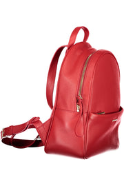 MOCHILA EM COURO COCCINELLE MULHER VERMELHA