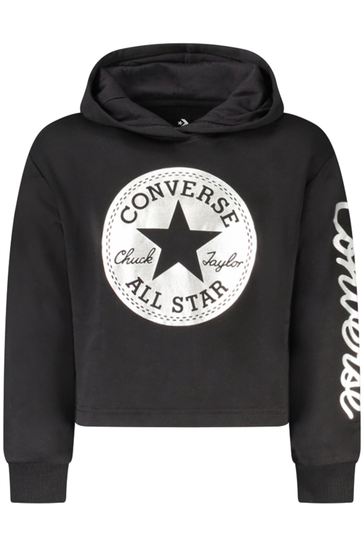 SWEATSHIRT EM ALGODÃO CONVERSE CRIANÇA PRETA