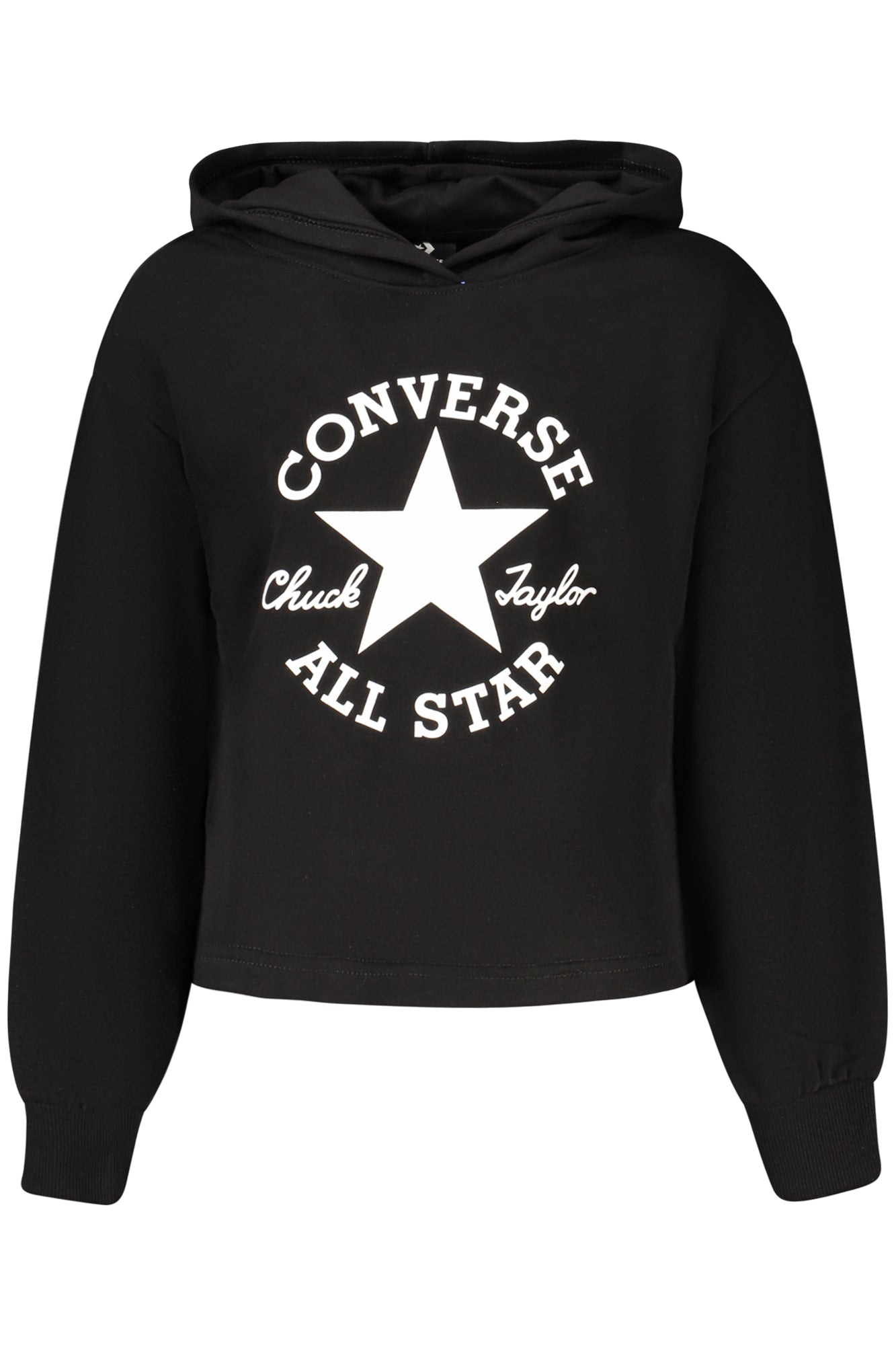 SWEATSHIRT EM ALGODÃO CONVERSE CRIANÇA PRETA