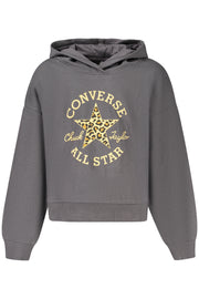 SWEATSHIRT EM ALGODÃO CONVERSE CRIANÇA PRETA