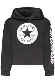 SWEATSHIRT EM ALGODÃO CONVERSE CRIANÇA PRETA