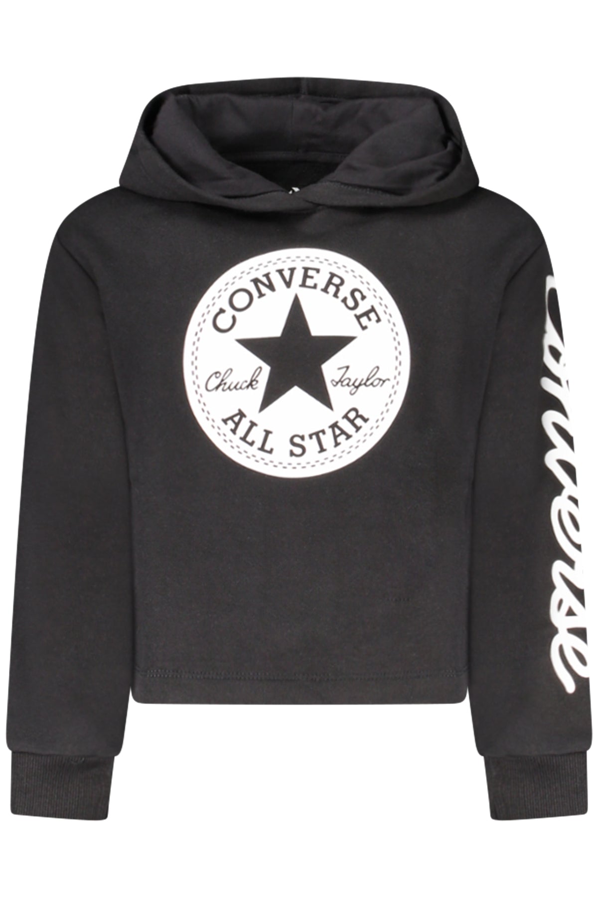 SWEATSHIRT EM ALGODÃO CONVERSE CRIANÇA PRETA