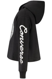 SWEATSHIRT EM ALGODÃO CONVERSE CRIANÇA PRETA