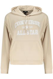 SWEATSHIRT EM ALGODÃO CONVERSE MULHER BEGE