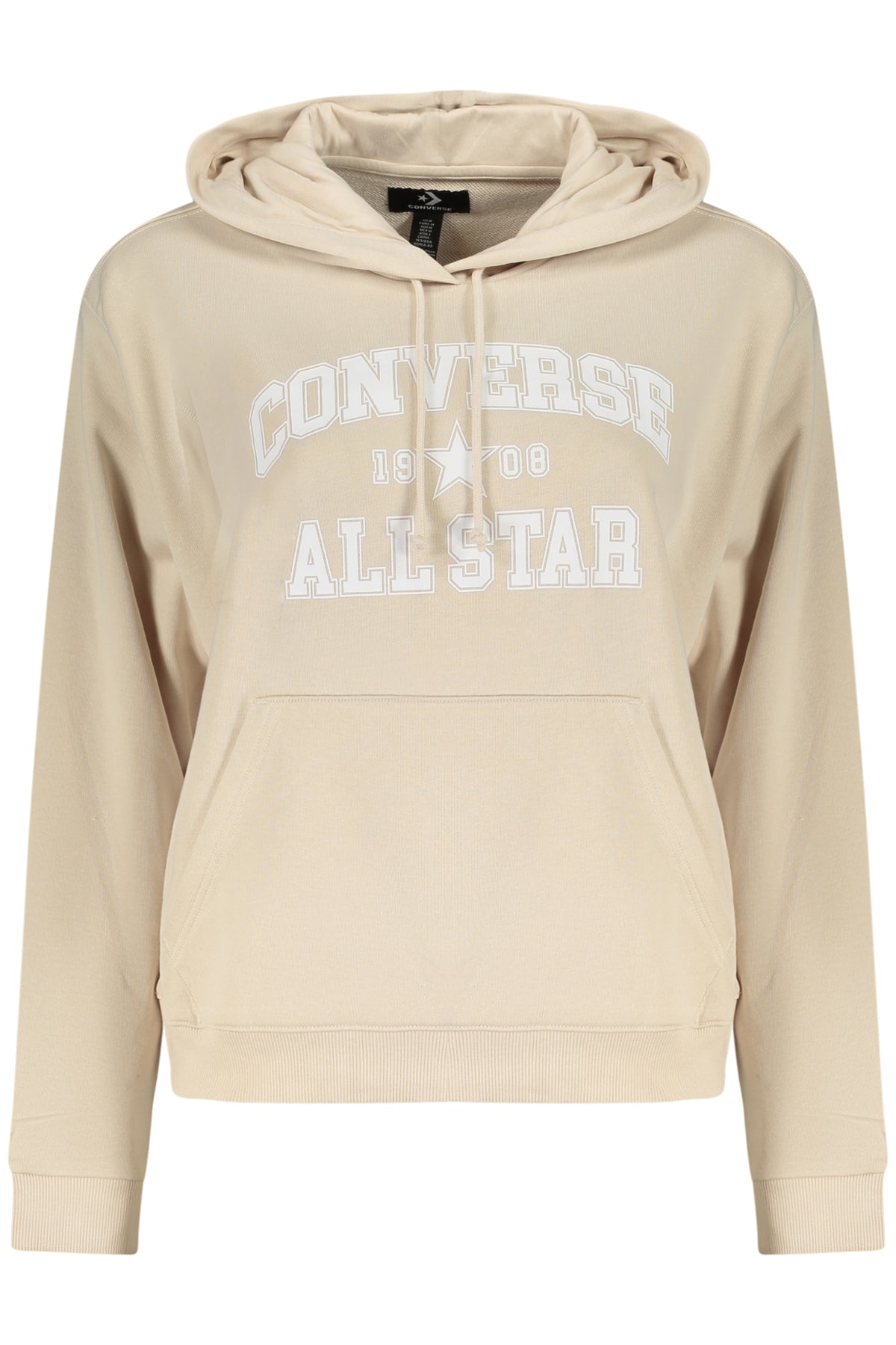 SWEATSHIRT EM ALGODÃO CONVERSE MULHER BEGE