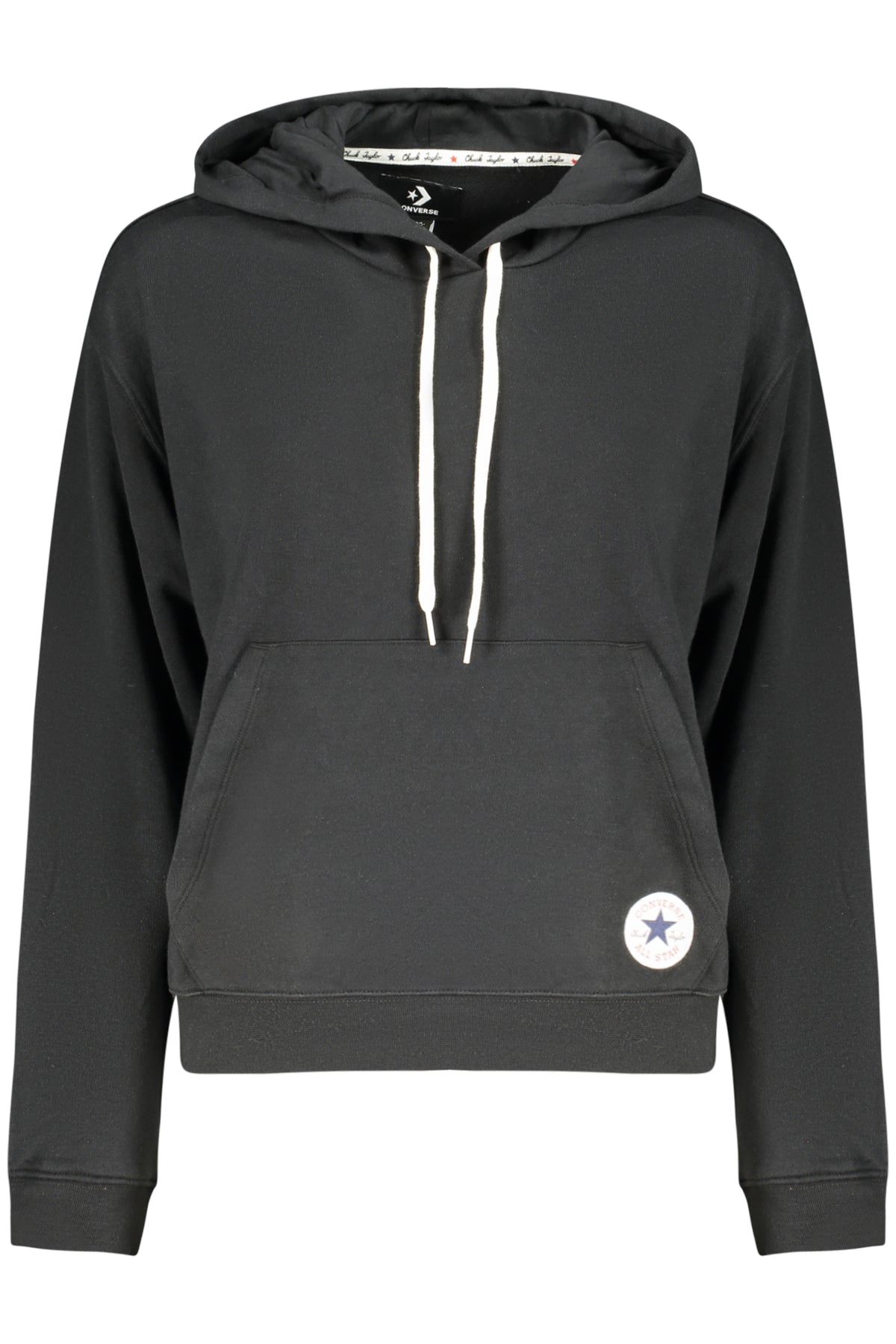 SWEATSHIRT EM ALGODÃO CONVERSE MULHER PRETA