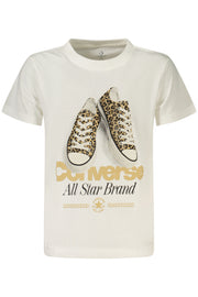T-SHIRT EM ALGODÃO CONVERSE CRIANÇA BRANCA