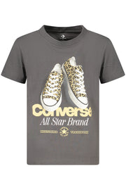 T-SHIRT EM ALGODÃO CONVERSE CRIANÇA CINZENTA